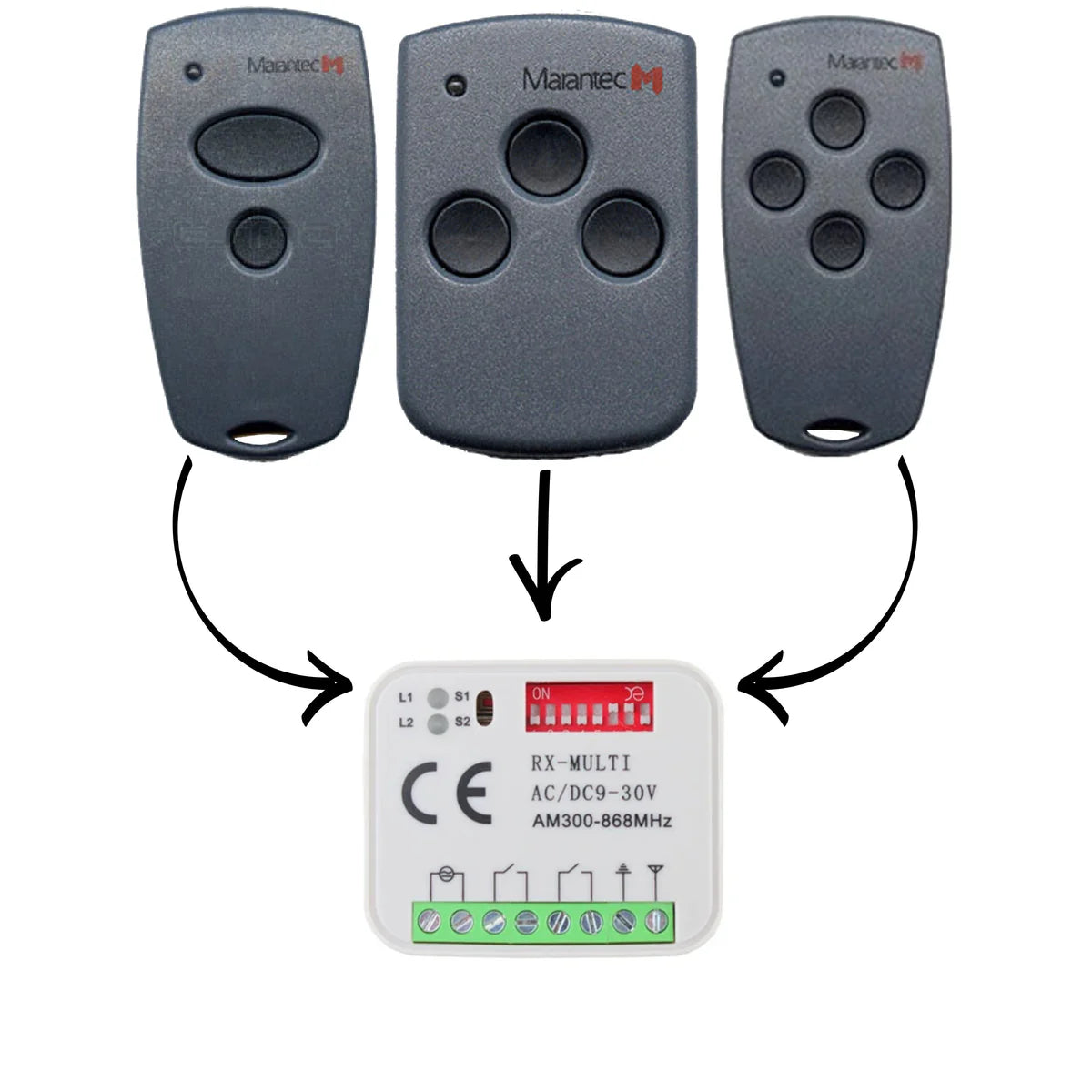 Garage Door Compatible Receiver